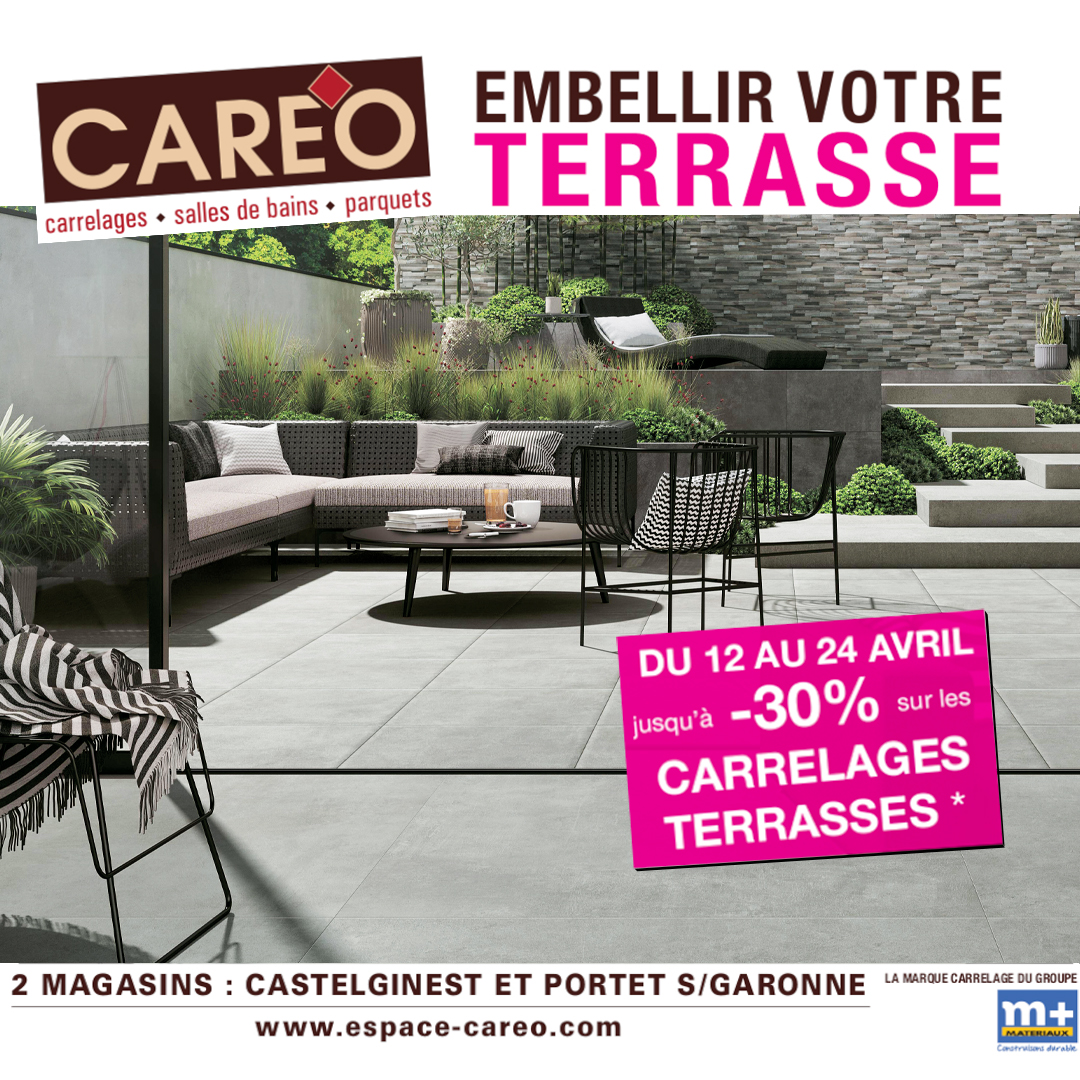 careo-castelginest-portet-terrasse Promo Carrelages Terrasses à Portet et Castelginest